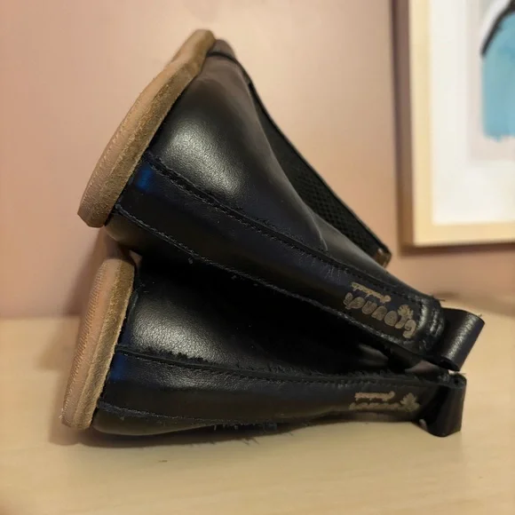 Groundz Handmade Leather Clay Chelsea Boots Shoes Barefoot Earthing Black 38 - Picture 8 of 12